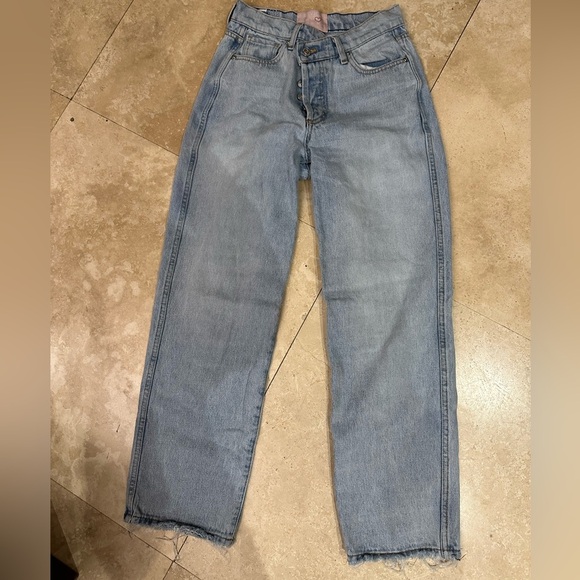 Revice Denim Womens Blue 90s Baby Joey Straight Leg Jeans (J3) - Picture 6 of 7